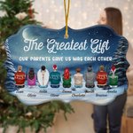 Personalized The Greatest Gift Our Parents Gave Us Was Each Other Irregular Shape Ceramic Ornament Christmas Gift Memorial Gift for Family