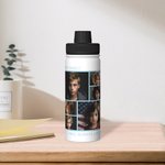 Gepersonaliseerde fotocollage sport Food-Grade roestvrij staal waterfles verjaardag kerstcadeau voor familie vrienden geschikt voor buiten woon-werkve