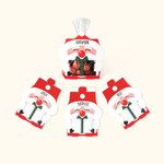 Gepersonaliseerde Kerstman Traktatiezak Kerstmis Tafelfeest Feest Favoriet Cadeau voor Kinderen Familie Vriend Set van 4