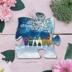 Personalised Your Wings Were Ready But My Heart Was Not Puzzle Acrylic Ornament with Names and Wings Home Decor Christmas Memorial Gift for Family
