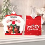 Gepersonaliseerde Kerstman Traktatiezak Kerstmis Tafelfeest Feest Favoriet Cadeau voor Kinderen Familie Vriend Set van 4