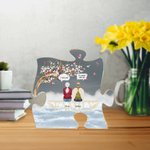 Personnalisé I Am Always With You Puzzle Acrylic Ornament Desk Decor Christmas Memorial Gift for Family 3