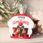Gepersonaliseerde Kerstman Traktatiezak Kerstmis Tafelfeest Feest Favoriet Cadeau voor Kinderen Familie Vriend Set van 4