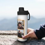 Gepersonaliseerde fotocollage sport Food-Grade roestvrij staal waterfles verjaardag kerstcadeau voor familie vrienden geschikt voor buiten woon-werkve