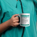 Personalized Nurse Ceramic Mug 11oz 15oz Funny Prescription Coffee Cup Nurse Week Appreciation Graduation Gift for Doctor Nurse