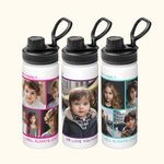 Gepersonaliseerde fotocollage sport Food-Grade roestvrij staal waterfles verjaardag kerstcadeau voor familie vrienden geschikt voor buiten woon-werkve
