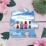 Personalized Your Wings Were Ready But My Heart Was Not Puzzle Acrylic Ornament Desk Decor Christmas Memorial Gift for Family
