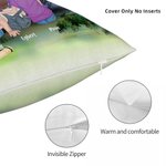 Famiglia personalizzata Let's Go Camping Throw Pillow Cover Regalo di San Valentino Regalo di anniversario per la decorazione della casa Divano camera