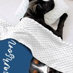 Personalised Pet Photo Name Soft Blanket Birthday Christmas Gift for Dog Puppy Cat