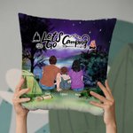 Famiglia personalizzata Let's Go Camping Throw Pillow Cover Regalo di San Valentino Regalo di anniversario per la decorazione della casa Divano camera