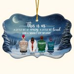 Personalized A Little Bit Of Crazy A Little Bit Loud Irregular Shape Ceramic Ornament Christmas Gift Memorial Gift for Family
