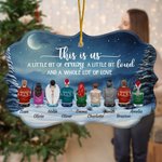 Personalized A Little Bit Of Crazy A Little Bit Loud Irregular Shape Ceramic Ornament Christmas Gift Memorial Gift for Family