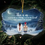 Personalized A Little Bit Of Crazy A Little Bit Loud Irregular Shape Ceramic Ornament Christmas Gift Memorial Gift for Family