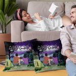 Famiglia personalizzata Let's Go Camping Throw Pillow Cover Regalo di San Valentino Regalo di anniversario per la decorazione della casa Divano camera