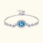 Bracciale regolabile personalizzato con pietra di nascita Regalo di Natale Regalo di anniversario per lei