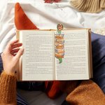 Set de 5 marcapáginas personalizados con foto y texto Regalo de Navidad para amantes de los libros