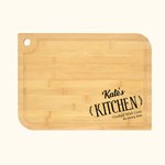 Personalised Her Kitchen Chopping Board with Engraved Text Thanksgiving Gift Birthday Gift for Cooking Lover