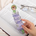 Set de 5 marcapáginas personalizados con foto y texto Regalo de Navidad para amantes de los libros