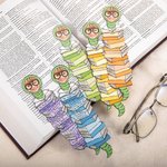 Set de 5 marcapáginas personalizados con foto y texto Regalo de Navidad para amantes de los libros