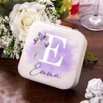 Personalised Birth Flower Jewellery Box with Name Christmas Birthday Gift for Woman