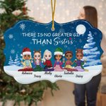 Gepersonaliseerd Er Is Geen Groter Geschenk Dan Zussen Onregelmatige Vorm Ceramisch Ornament Kerstverjaardagscadeaus voor Vrienden