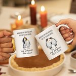 Tazza in ceramica personalizzata You Are My Penguin Multicolore con nomi Anniversario Regalo di San Valentino per coppia