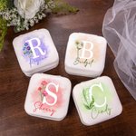 Personalised Birth Flower Jewellery Box with Name Christmas Birthday Gift for Woman