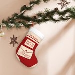 Personalisierte Santa's Letter Weihnachtsstrumpf mit Namen Weihnachtsbaum Dekoration perfektes Geschenk für Kinder
