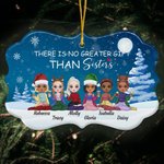 Gepersonaliseerd Er Is Geen Groter Geschenk Dan Zussen Onregelmatige Vorm Ceramisch Ornament Kerstverjaardagscadeaus voor Vrienden