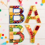 Gepersonaliseerde herbruikbare hoge kwaliteit 3D afgedrukt Charcuterie Letter dozen kerstcadeau voor baby shower geslacht onthulling partij verjaardag
