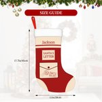 Personalisierte Santa's Letter Weihnachtsstrumpf mit Namen Weihnachtsbaum Dekoration perfektes Geschenk für Kinder