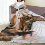 Personalised Pet Photo Portrait Blanket Photo Keepsake Home Decoration Birthday Christmas Memorial Gift for Family Friend Pet Lover