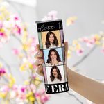 Personalizado Era Tour Cartel Estilo Fotos Collage 20oz Skinny Vaso con Tapa y Pajita Cepillo de Limpieza Cumpleaños Navidad Regalo para Amigo