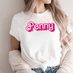 T-shirt personnalisé Style Poupée Rétro Sweatshirt avec Nom Multicolore Disponible Anniversaire Noël Cadeau pour Bestie Fashion Doll Fan