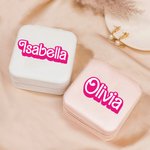 Scatole portagioie da viaggio personalizzate con nome Compleanno Damigella d'onore Regalo per la festa della mamma per le ragazze Madre Moglie Amici