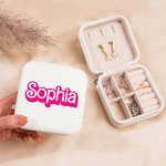 Scatole portagioie da viaggio personalizzate con nome Compleanno Damigella d'onore Regalo per la festa della mamma per le ragazze Madre Moglie Amici