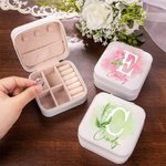 Personalised Birth Flower Jewellery Box with Name Christmas Birthday Gift for Woman