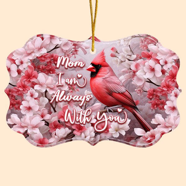 Personalizado 3D Imprimir Efecto Cardenal Ornamento de cerámica con nombre de memoria Regalo de Navidad para la familia Bird Lover