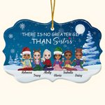 Gepersonaliseerd Er Is Geen Groter Geschenk Dan Zussen Onregelmatige Vorm Ceramisch Ornament Kerstverjaardagscadeaus voor Vrienden