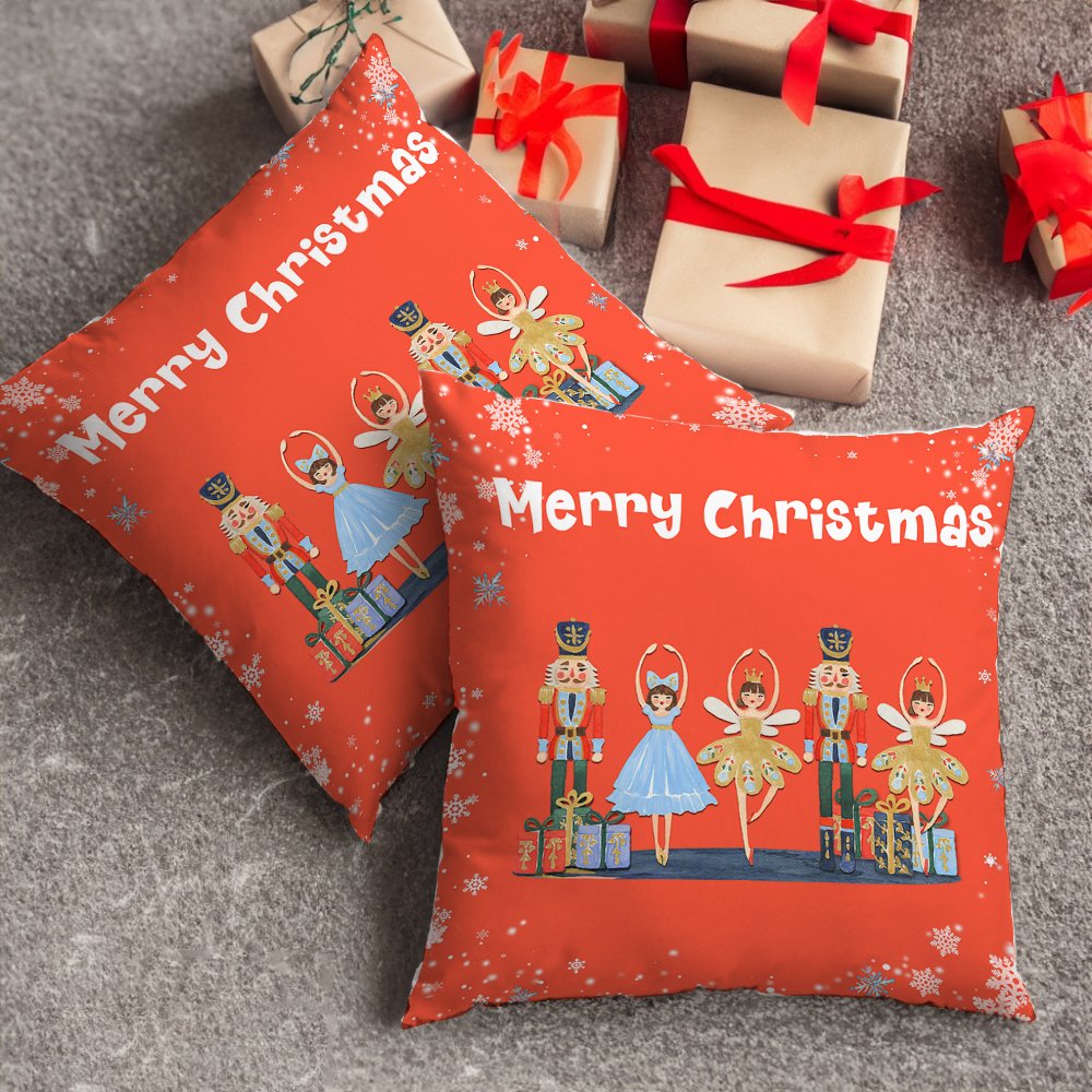 Personalizada Ballet Chica Ratón Príncipe Cascanueces Funda Almohada Regalo de Navidad Decoración del Hogar para la Familia Amigo 7
