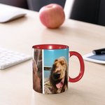 Tasse à Café Personnalisée avec Nom et Photo de Portrait d'Animaux Cadeau Commémoratif Anniversaire Noël pour Famille Amis