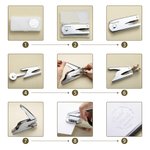 Personalisierte Blume Buch Embosser Stempel aus der Bibliothek des Namens Hand Held Embosser Weihnachten Bücher Liebhaber Geschenk für Leser Book Club