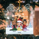 Personalisierte Freunde für immer Geschenk Form Acryl Ornament Weihnachten Geburtstag Geschenke für Freunde