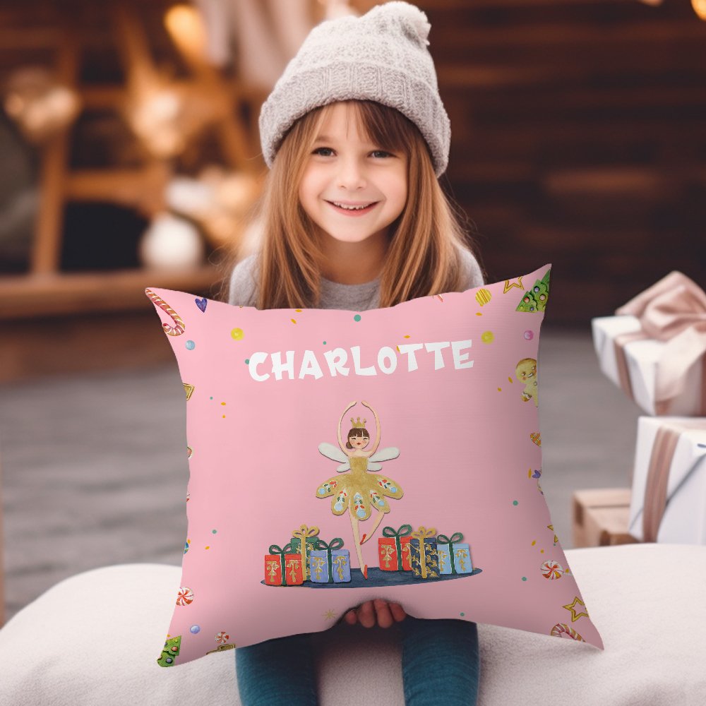 Personalizada Ballet Chica Ratón Príncipe Cascanueces Funda Almohada Regalo de Navidad Decoración del Hogar para la Familia Amigo 2
