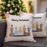 Personalizada Ballet Chica Ratón Príncipe Cascanueces Funda Almohada Regalo de Navidad Decoración del Hogar para la Familia Amigo 6