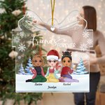 Personalisierte Freunde für immer Geschenk Form Acryl Ornament Weihnachten Geburtstag Geschenke für Freunde