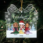Personalisierte Freunde für immer Geschenk Form Acryl Ornament Weihnachten Geburtstag Geschenke für Freunde