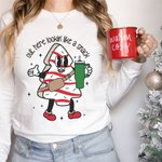 Personalizzato Out Here Lookin Like A Snack T-shirt Albero di Natale Torta Felpa con cappuccio Festa di Natale Divertente Costume Regalo di Natale per