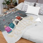 Coperta morbida personalizzata A Hug From Heaven Regalo commemorativo di Natale per la famiglia
