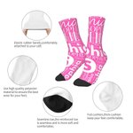 Personalized Colourful Children Socks Crew Socks Soft Comfort Socks with Name Birthday Children's Day Christmas Gift for Kids